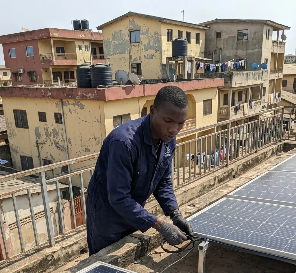 Antenne parabolique installation résidentielle Bonou