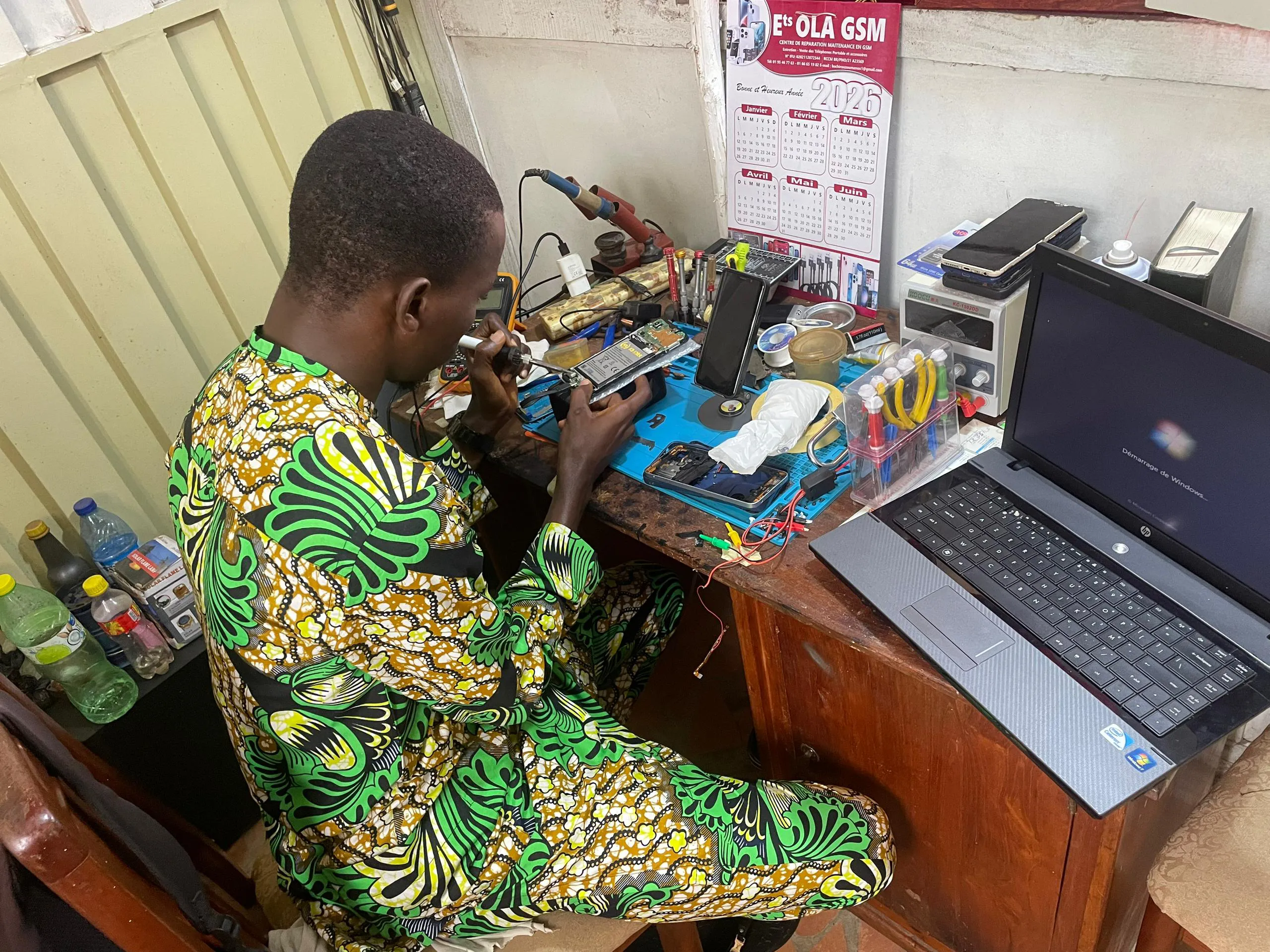 Maintenance informatique et réparation GSM au Bénin